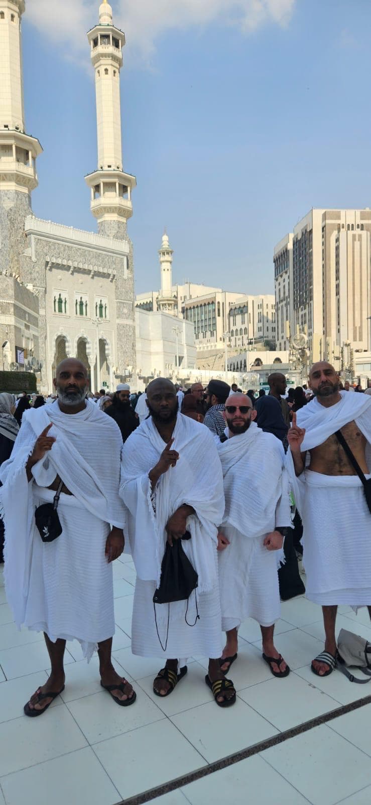 Brothers in Ihram at Masjid al-Haram